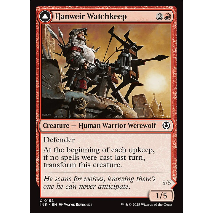 Hanweir Watchkeep // Bane of Hanweir | Español | NM | INR 1