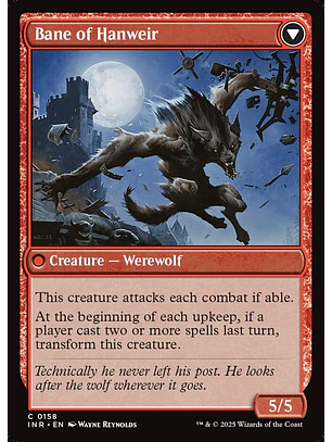 Hanweir Watchkeep // Bane of Hanweir | Español | NM | INR