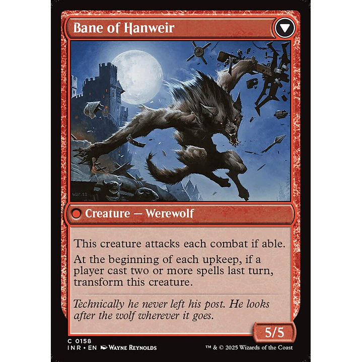 Hanweir Watchkeep // Bane of Hanweir | Español | NM | INR 2