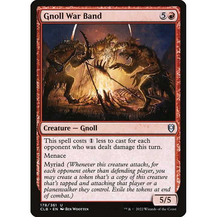 Gnoll War Band | Español | NM | CLB 1