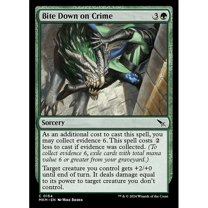 Bite Down on Crime | Español | NM | MKM 1