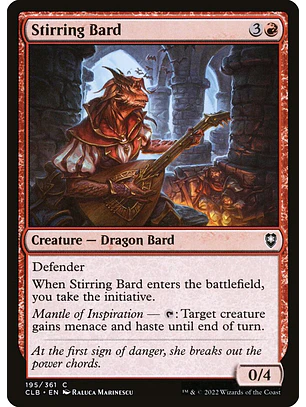 Stirring Bard (foil) | Español | NM | CLB