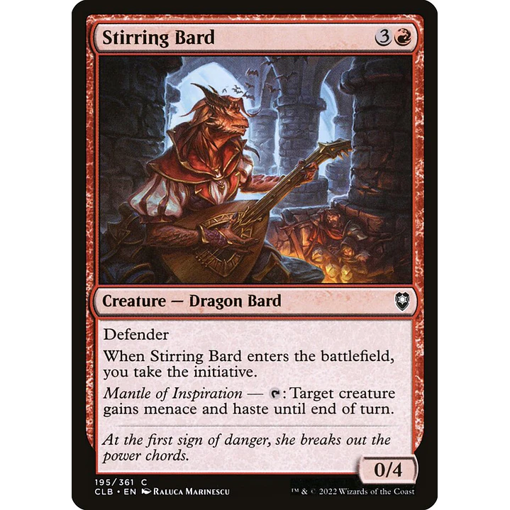 Stirring Bard (foil) | Español | NM | CLB 1