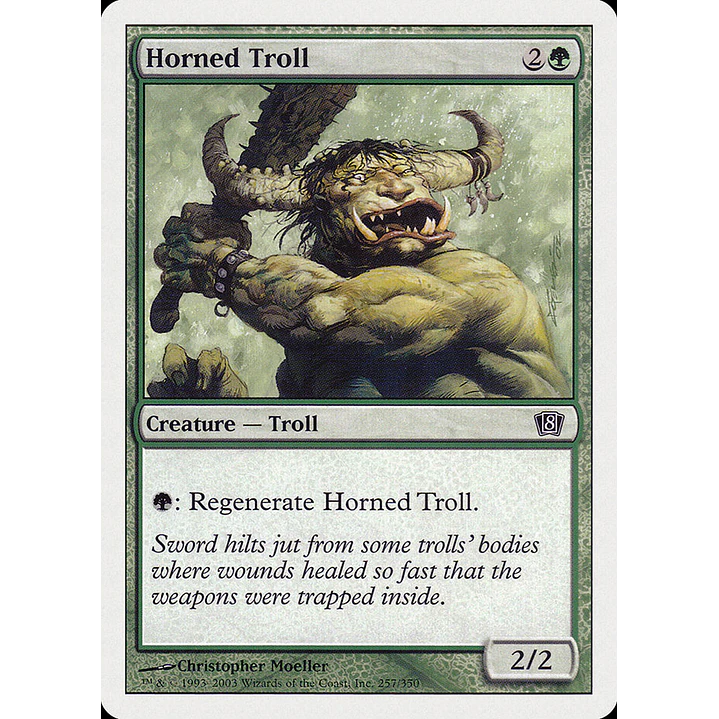 Horned Troll | Español | NM | 8ED 1