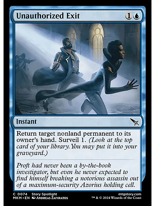 Unauthorized Exit (foil) | Español | NM | MKM
