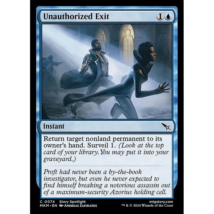 Unauthorized Exit (foil) | Español | NM | MKM 1