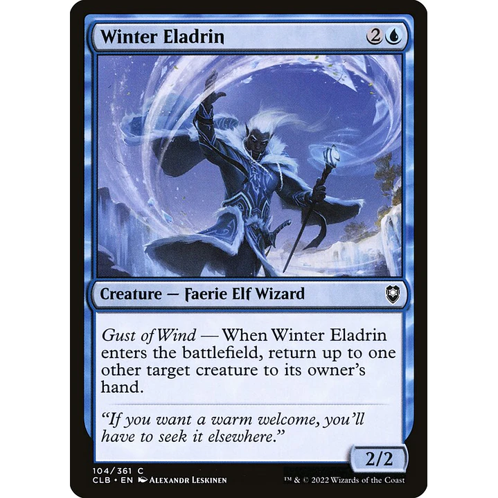 Winter Eladrin | Español | NM | CLB 1