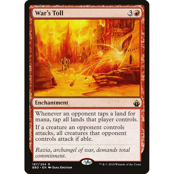 War's Toll | Inglés | NM | BBD 1