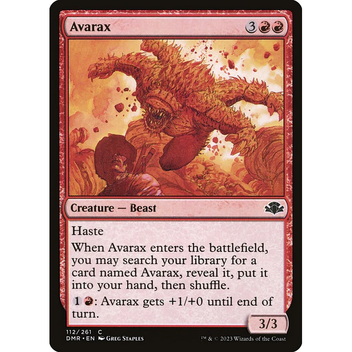 Avarax | Inglés | NM | DMR 1