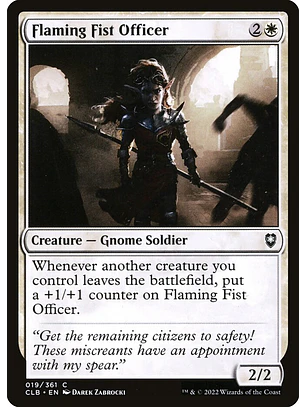 Flaming Fist Officer | Español | NM | CLB
