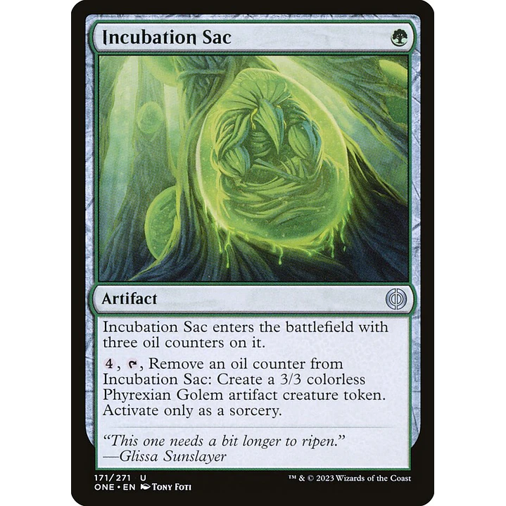 Incubation Sac | Español | NM | ONE 1