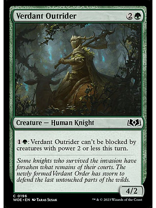 Verdant Outrider | Español | NM | WOE