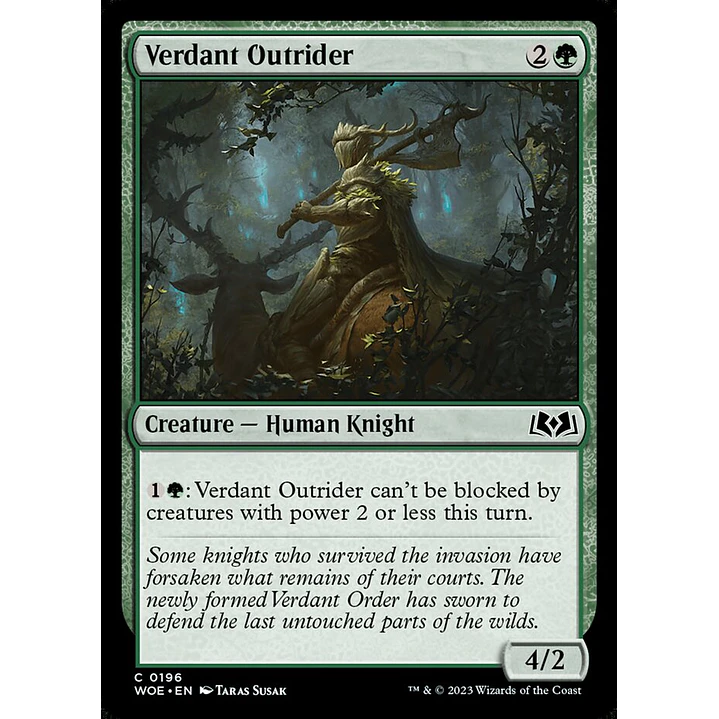 Verdant Outrider | Español | NM | WOE 1