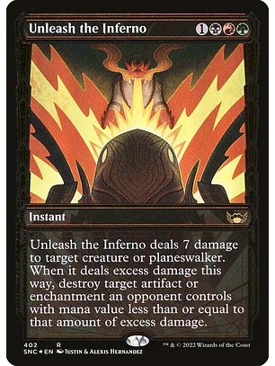 Unleash the Inferno (Showcase foil) | Inglés | NM | SNC