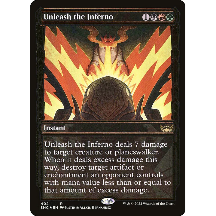 Unleash the Inferno (Showcase foil) | Inglés | NM | SNC 1