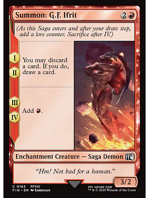 Summon: G.F. Ifrit | Inglés | NM | FIN