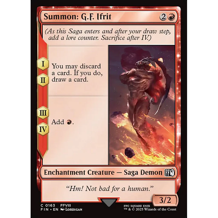 Summon: G.F. Ifrit | Inglés | NM | FIN 1