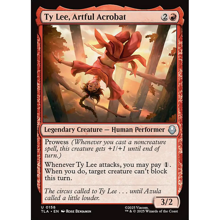 Ty Lee, Artful Acrobat | Inglés | NM | TLA 1