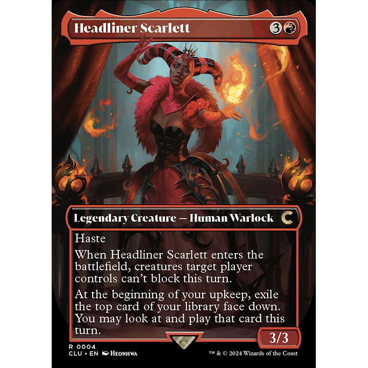 Headliner Scarlett (Borderless) | Inglés | NM | CLU 1