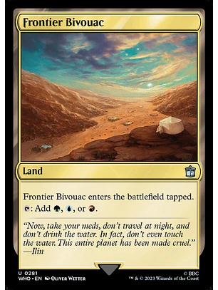 Frontier Bivouac | Inglés | NM | WHO