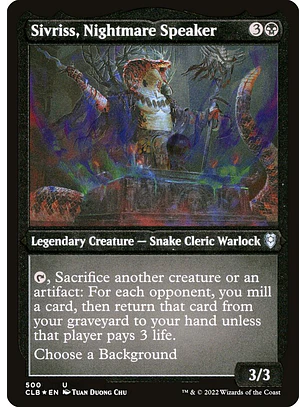 Sivriss, Nightmare Speaker (Etched) | Español | NM | CLB