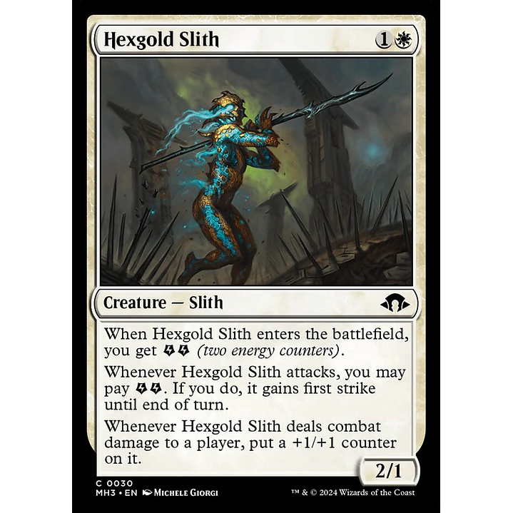 Hexgold Slith | Español | NM | MH3 1