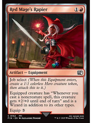 Red Mage's Rapier (foil) | Inglés | NM | FIN