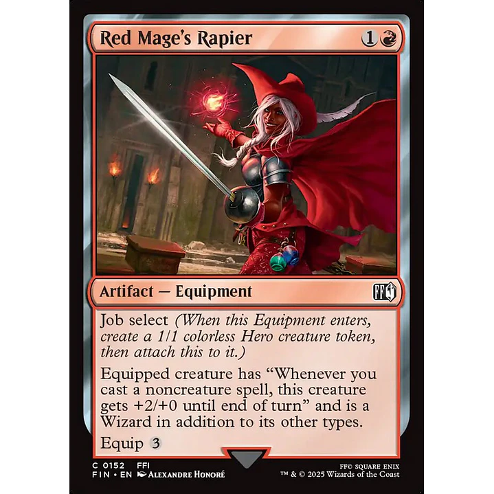Red Mage's Rapier (foil) | Inglés | NM | FIN 1