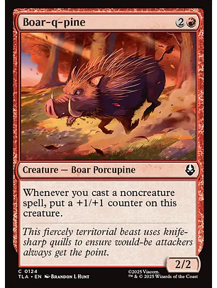Boar-q-pine (foil) | Inglés | NM | TLA