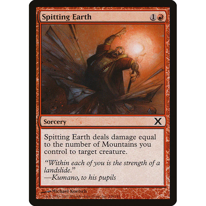 Spitting Earth | Inglés | NM | 10E 1