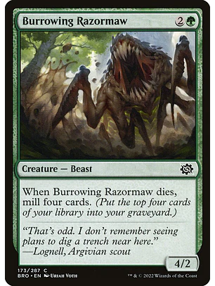 Burrowing Razormaw | Español | NM | BRO