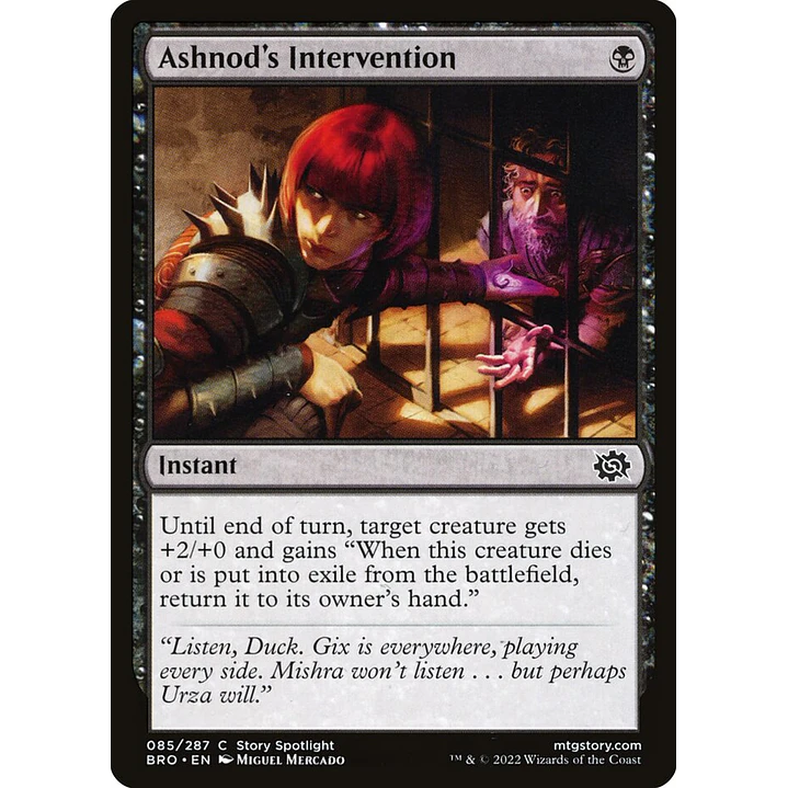 Ashnod's Intervention | Inglés | NM | BRO 1