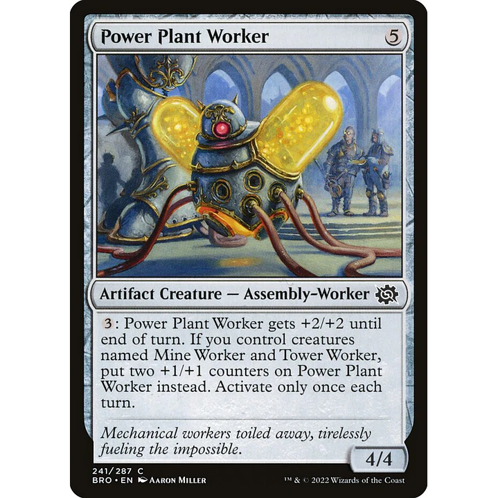 Power Plant Worker | Inglés | NM | BRO 1
