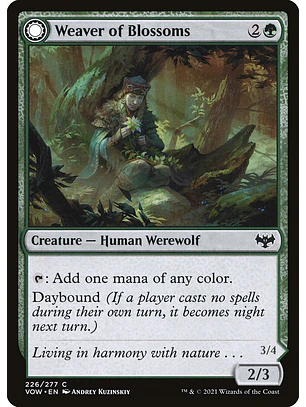 Weaver of Blossoms // Blossom-Clad Werewolf | Inglés | NM | VOW
