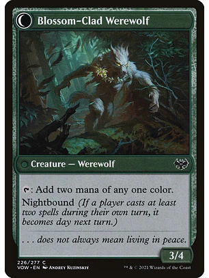 Weaver of Blossoms // Blossom-Clad Werewolf | Inglés | NM | VOW