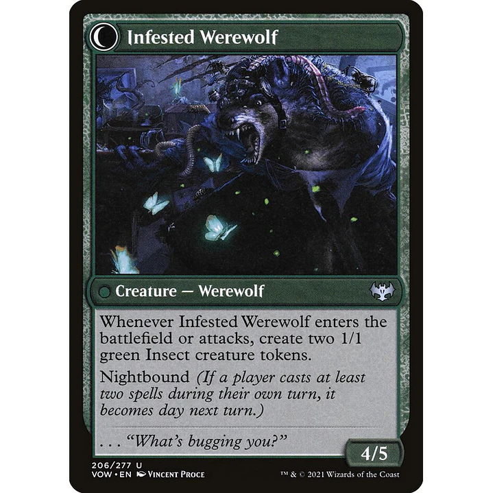 Infestation Expert // Infested Werewolf | Inglés | NM | VOW 2