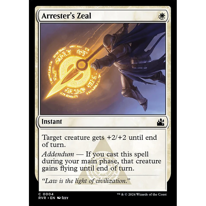 Arrester's Zeal | Español | NM | RVR 1