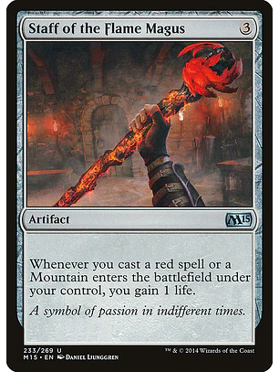 Staff of the Flame Magus | Español | NM | M15
