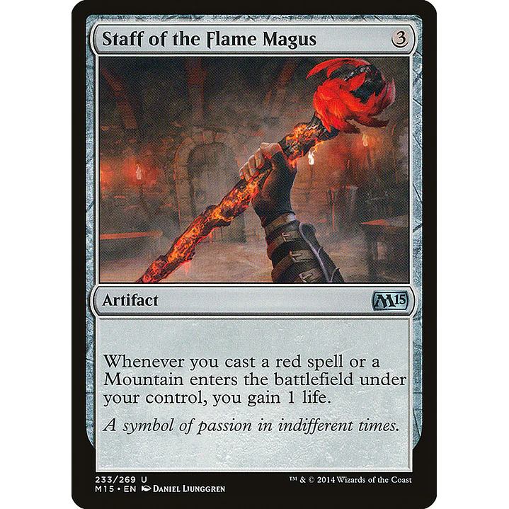 Staff of the Flame Magus | Español | NM | M15 1