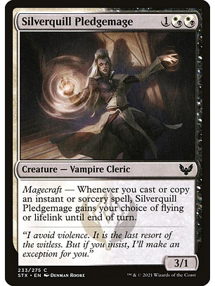 Silverquill Pledgemage | Español | NM | STX