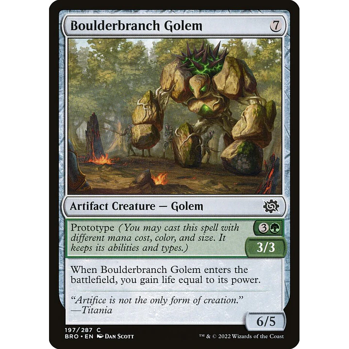 Boulderbranch Golem | Inglés | NM | BRO 1