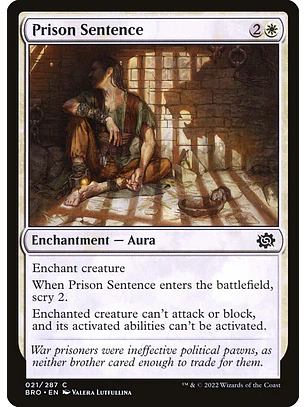 Prison Sentence | Inglés | NM | BRO