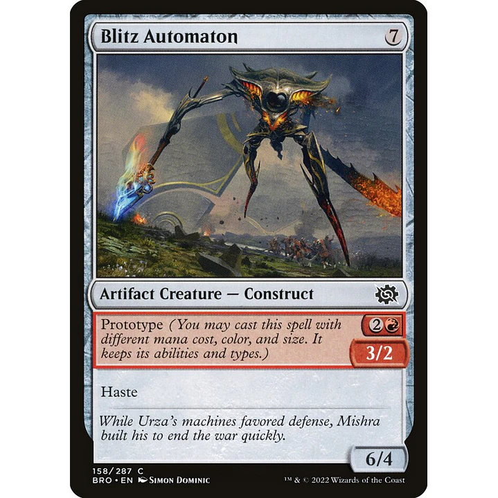 Blitz Automaton | Inglés | NM | BRO 1
