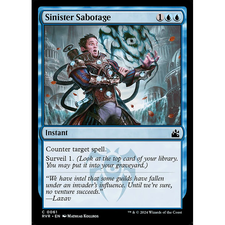 Sinister Sabotage | Español | NM | RVR 1