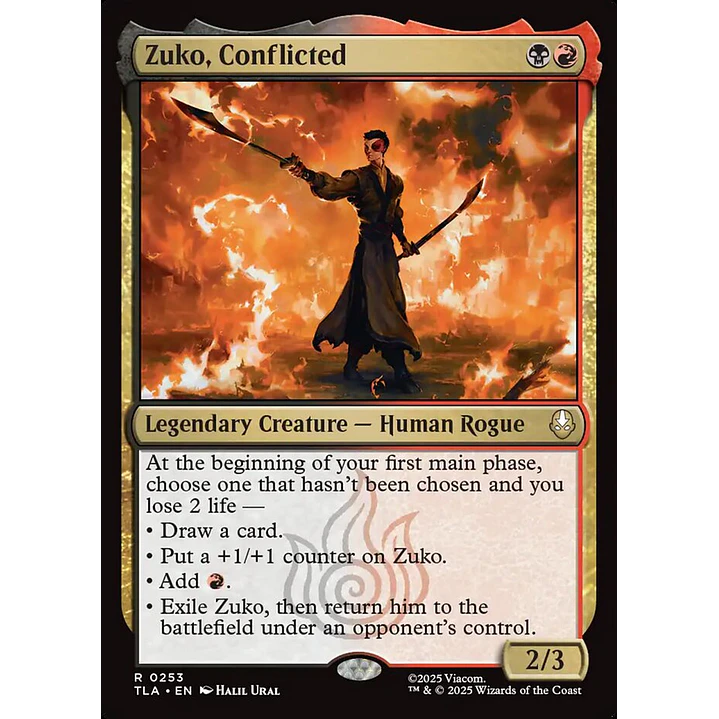 Zuko, Conflicted | Inglés | NM | TLA 1