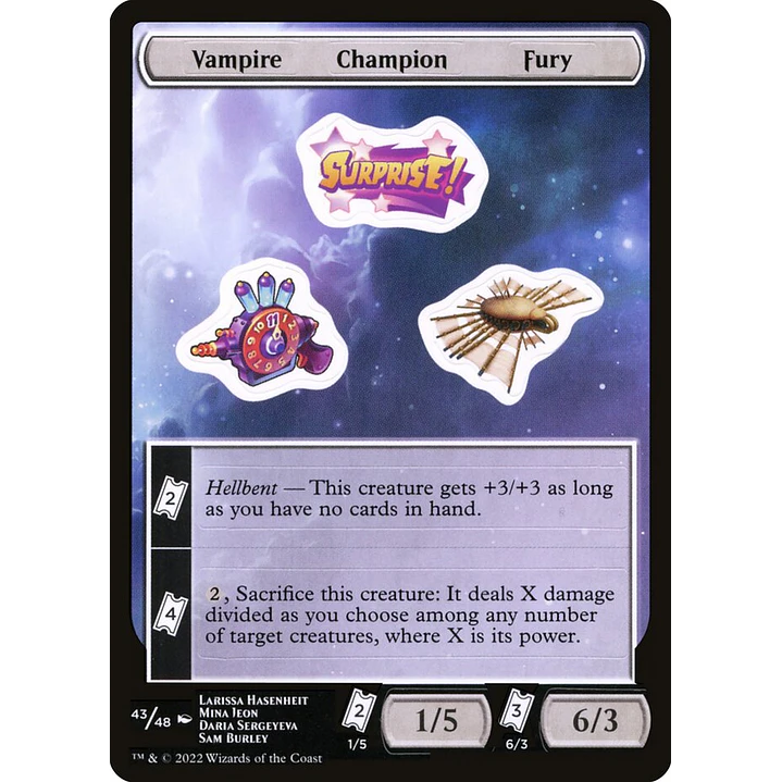 Vampire Champion Fury | Inglés | NM | SUNF 1