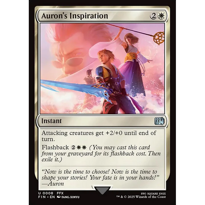 Auron's Inspiration (foil) | Inglés | NM | FIN 1