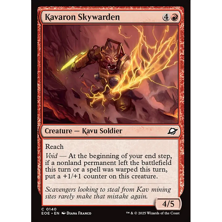 Kavaron Skywarden | Español | NM | EOE 1