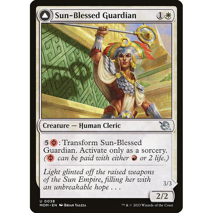 Sun-Blessed Guardian // Furnace-Blessed Conqueror | Inglés | NM | MOM 1