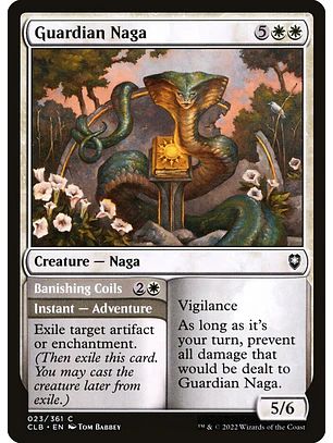 Guardian Naga // Banishing Coils | Español | NM | CLB